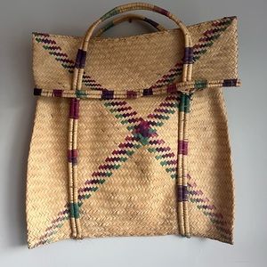 1950’s Hand Woven African Beach Basket Bag